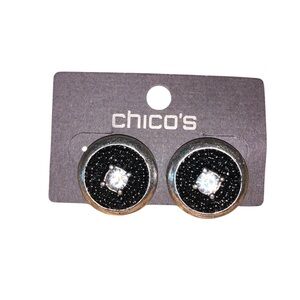 Chico's Rhinestone and Bead Earrings